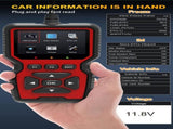 Black and Red OBD2 Scanner Car Diagnostic Tool - Engine Fault Code Reader V888-ELOSUNG21651