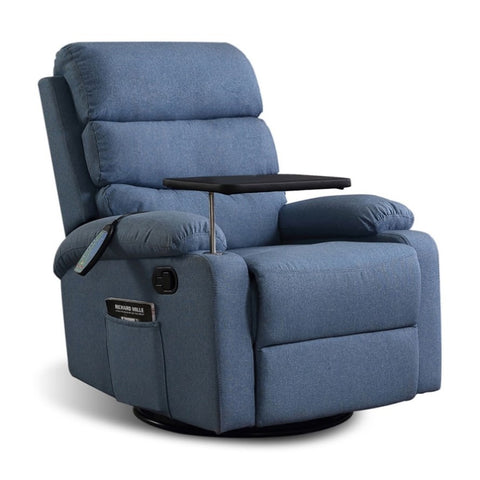 Levede Massage Chair Recliner Chairs Blue OF1025-F-BL