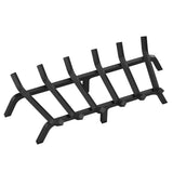 Fireplace Log Grate, 685.8mm Heavy Duty Fireplace Grate with 6 Support Legs, 19.05mm Solid V952-ZTXYMP34X342740JUV0