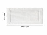 2PCS White Cotton Classic Rug Bath Mats Absorbent Cotton Hotel Spa Shower Bathtub Mats Not A V1189-LWWAL-20260325-00227