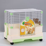 YES4PETS Small Green Pet Rabbit Cage Guinea Pig Crate Kennel With Potty Tray And Wheel V278-BP205-GREEN