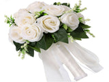Artificial Rose Bridal Bouquet Beautiful Elegant Lightweight Artificial Rose Bouquet Wedding V1294-YM0901-3115250116111