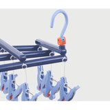 Plastic Folding Multi Head Drying Rack Multi Clips Socks Underwear Hanger Windproof Multifunctional V1294-YM0716-3117220156311