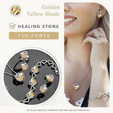 Infinity Love Heart Necklace, Birthstone Necklace for Women, Jewelry for Women with Healing V1164-325796