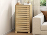 Levede Bathroom Storage Cabinet Handleless Wood Floor Shelf Unit Cupboard Oak BATH1014-AU