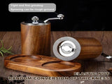 2Pcs Salt and Pepper Grinder Set,Solid Wood Hand Crank Pepper Mill,Adjustable Coarse & Fine V1369-AZ3-W-10993