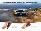Electric Winch, 5400 kg Load Capacity, 12V DC Truck Winch with 9.1 mm x 24 m Steel Rope, Wireless & V952-GSSDDJP120003DUL4001V9
