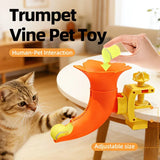 Manual Ball Launcher Adjustable Difficulty, No Batteries Needed, Clip-On Automatic Ball Dispensing, V1232-CWWJ-001