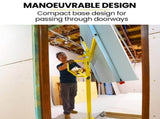 UNIMAC Drywall & Panel Lifter, 1200 x 3600 68kg Max Gyprock Sheet, Galvanised, No-mark Locking V219-TOLDWLUM310A