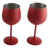 4 PCS 18oz Stainless Steel Matte Wine Glasses Red V1294-YM0703-230807HL02-6