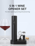 Wine Opener, Automatic Wine Corkscrew Opener, Electric Wine Opener Cordless Set Aerator stopper V1366-AZ2-W-03372