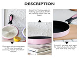1Pc Pink Pancake Pan with Honeycomb Stainless Steel Bottom for Induction Cooker V1370-AZ4-17278