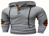 Men'S Casual Hoodie Color Block Sweatshirt Pullover Hoodie Australian - Light Gray - Size 2XL V1106-M-APP-84895-LIGH-2XLAU2XLEU54