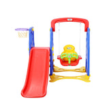 Keezi Kids Slide Swing Set Basketball Hoop Outdoor Playground Toys 120cm Blue KPS-7557A-CFL