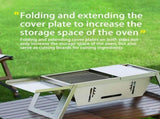 Silver Gray portable barbecue grill, outdoor grill, camping grill, lightweight grill, picnic grill, V1347-132-GRA-61622