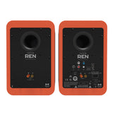 Kanto REN 200W Powered Bookshelf Speakers with HDMI ARC, USB-C, and Bluetooth 5.3 - Matte Orange, V398-KO-RENMO-I