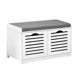 Artiss Shoe Rack Cabinet Bench White Caye FURNI-F-SH127-WH-GY