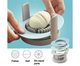 3 In 1 Stainless Steel Cutting Wires Hard Boiled Egg Slicer Cutter Kitchen Tool-Red Green Orange V1263-JX-604