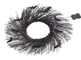 Black Bat Wreath Halloween Wreath For Front Home Wall Decor For Halloween Night Lighted Bat V1192-AZ-W-27957