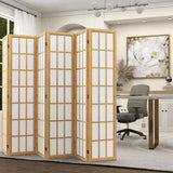 Levede 6 Panel Room Divider 170cm Freestanding Screen RD3003-6-NT