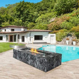 VEVOR Glass Wind Guard for Rectangular Fire Pit Table 773 x 367 x 191 mm, 8mm Thick and Sturdy V952-HKFFZGHBLZFX7FXMMV0