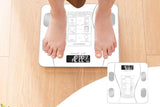 Smart Digital Bathroom Body Fat Scale 180KG Bluetooth Scales Weight -White V1263-JX-6708-1