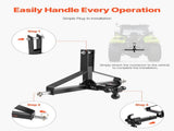3 Point Trailer Hitch with 2 in Receiver, 3pt Quick Hitch Attachment, Heavy Duty Tractor Tow Drawbar V952-ASJXJSQDKSXTJ54AM001V0