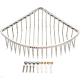Stainless Steel Bathroom Shower Corner Basket Storage Shelf Wall Mounted Holder Organizer V1294-YM0901-JY05673