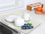 40x33 Inch Extra Large Kitchen Countertop Draining Silicone Tray - No Punching, Waterproof Drying V1189-LWWAL-20260401-05349