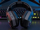 2.4GHz Wireless Gaming Headset with Flip Microphone for PC-Black V1263-JX-7533-1