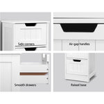 Artiss 4 Chest of Drawers - LEESA White FURNI-P-CAB-4D-WH