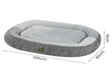 Pawz Pet Bed Washable Plush Orthopedic Soft Non Slip PT1363-XL-GY-AU
