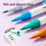 Deli Quick Drying Acrylic Paint Markers Paint Pens Set for Wood, Rock, Canvas, Pens,12 Colors V1370-AZ4-15089