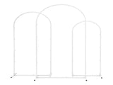 Wedding Arch Backdrop Stand Set of 3 Metal Wedding Arched Frame White, Easy to Assemble, Stable WESD-ARCH-3PC-WH