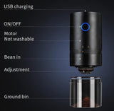 Portable Electric Coffee Grinder - Cordless Coffee Bean Mill for Travel & Camping V1263-JX-4432