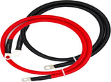 4 AWG Battery Cable,3FT Cables,With 5/16" Ring Terminals for Solar, RV, Auto, Marine Car, Boat V1259-DP01-A-5710