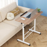 Artiss Laptop Desk Table Adjustable 80CM Light Wood LA-DESK-80T-LW