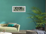Auto Set Digital Wall Clock Battery Operated,Desk Clocks with Temperature,Humidity Display Digital V1189-WXFWAL-20260319-01143