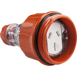 Schneider Electric Easy56 15A 250V Socket Connector, Orange/Clear V1202-V1-CLIEY56CSC315