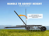 Tow Behind Dethatcher, 1219mm Tow Dethatcher with 24 Spring Steel Tines, Lawn Dethatcher Rake for V952-QXSCJ48QYGLJ9DV44V0