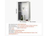 Shower Niche, 33.0 x 63.5 x 10.2 cm Recessed Wall Niche Double-layer, with Hollowed-out Divider, V952-BXGLYBKYS2C198038001V0