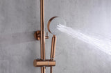 2023 Brushed Rose Gold Copper Solid Stainless Steel 304 made shower set w diverter 200 mm head V549-COPPERSHOWERSETNEW