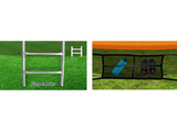 14ft Trampoline Everfit Kids Trampoline Rebounder w/ Ladder Basketball Hoop Orange TRAMPO-C-C14-OR-ABC