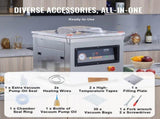 DZ-400/2F Automatic Vacuum Sealer Food Vacuum Sealing Packing Machine 220V V952-DZ-400-2FDSBZJ001V3