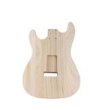 Unfinished Handcrafted Guitar Body Candlenut Wood Electric Guitar Body Guitar Barrel Replacement V1366-AZ2-W-18630