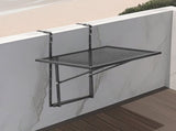 Balcony Hanging Table, 610 x 410 mm Metal Folding Balcony Railing Table, Outdoor Balcony Bar Table V952-FXGZJS19INCHGLWKXV0