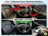 4-in-1 Cleaner, Foam no Rinse Cleaner Spray,Foam Cleaner All Purpose Heavy Duty, Powerful Car V1366-AZ2-W-11146