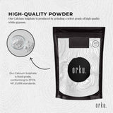 Orku 2Kg Fine Calcium Sulphate Gypsum Powder - Dihydrate Food Grade FCC E516 V238-SUPDZ-40142253785168