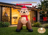 Jingle Jollys Christmas Inflatable Reindeer 2.5M Illuminated Decorations XMAS-INF-REIN-8FT