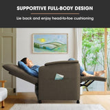 FORTIA Electric Armchair Recliner, Single Fabric Chair, Biege V219-HELMCRFO5BGA